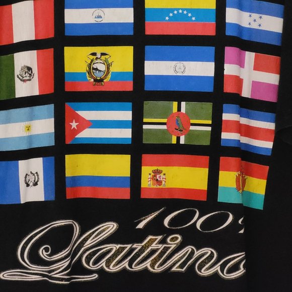 GENTLY USED, VINTAGE LOOK, 100% LATINO TEE SHIRT, 4XL!!! - Picture 2 of 5